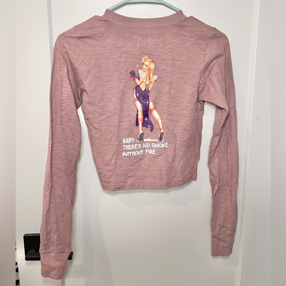 Boys Lie Cropped Long Sleeve Top